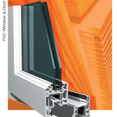 Perfiles de plástico de extrusión de ventanas de PVC/UPVC serie 70 60