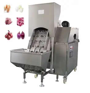 Three belts onion peeler machine skin peeler