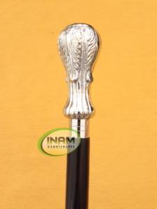 Bastón de madera de calidad especial con mango ovalado de diseñador, bastones para caminar de madera con mango de latón ovalado - Product Image 2