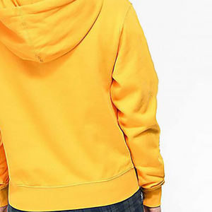 Servicio OEM Sudadera con capucha de algodón de Invierno para mujer Manga larga Amarillo Transpirable Tallas grandes Técnicas lavadas - Product Image 4
