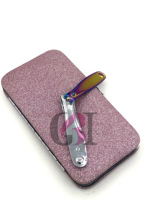 Nouveauté : Coupe-ongles incurvé professionnel en acier inoxydable japonais, couleur argent plasma arc-en-ciel, avec logo personnalisé