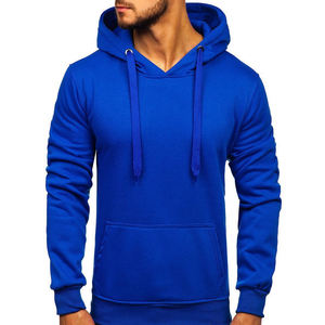 Sweat à capuche homme de haute qualité, bleu roi, design personnalisé, impression numérique, polyester/coton, écologique, coupe ajustée, hiver - Product Image 1