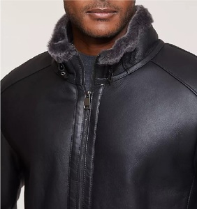Chaqueta de motorista de cuero de vaca con cremallera para hombre, recién llegada, 2020-21, fregado, disponible en todos los colores de cuero, hecho en Pakistán - Product Image 3