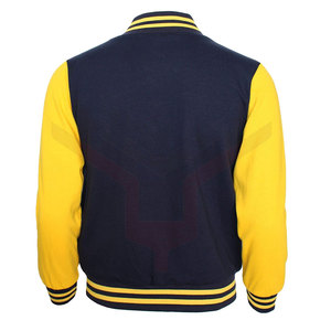 เสื้อแจ็คเก็ตทีม Letterman Varsity แบบกำหนดเอง ผ้าขนสัตว์ผสม แจ็คเก็ตเบสบอลปักโลโก้ สำหรับทีมกีฬาวิทยาลัย - Product Image 2