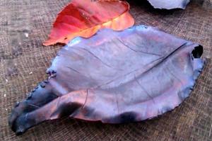 Plat de service en forme de feuille en acier inoxydable noir avec un design luxueux parfait pour le plateau décoratif et la vaisselle - Product Image 5