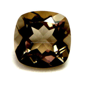 พลอยควอทซ์สโมคกี้สีน้ำตาลแบบเหลี่ยมเพชรพลอยบำบัดสำหรับทำเครื่องประดับอัญมณี - Product Image 4