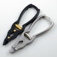 Coupe-ongles cantilever allemand pour les soins de santé, pinces à ongles, coupe-ongles, ouverture large de la mâchoire, lames courbées/droites, durables, pour les ongles