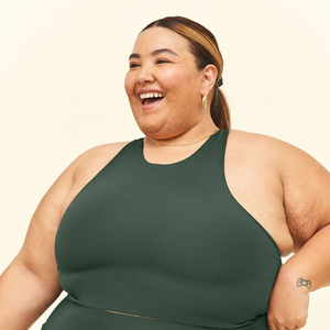 Sujetador de talla grande para Yoga, ropa de mujer de Etiqueta Privada, Sujetador deportivo sin costuras de soporte medio, Sujetador deportivo corto sin espalda, conjuntos deportivos para mujer - Product Image 1