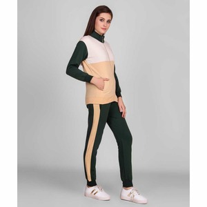 ชุดวอร์ม2ชิ้นสำหรับผู้หญิงเสื้อกันหนาวแขนยาวชุดกีฬาแบบลำลองออกแบบโลโก้ได้ตามต้องการ - Product Image 5