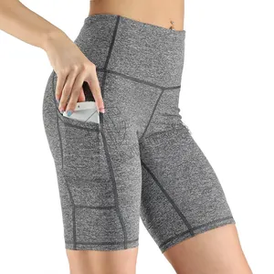 Women Lycra Spandex Compression Nylon Athletic Sports Walking Shorts ladies best quality shorts