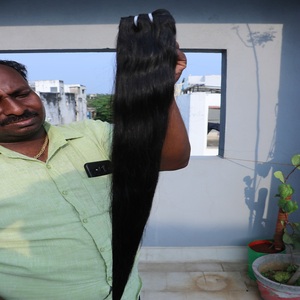 วิกผมตรงธรรมชาติอินเดีย,ต่อผมตรงไหมต่อผมบริสุทธิ์หนังกำพร้า AlignedHair - Product Image 5