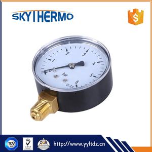 63 мм Манометр в железном корпусе, 6 бар, манометр для измерения давления воздуха, воды, масла, газа, нижнее соединение - Product Image 2