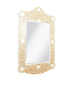 Miroir mural de chambre à coucher en bois, incrustation d'os, de qualité supérieure, moderne, meilleures ventes, support de cadre, réflecteur de verre - Product Image 2