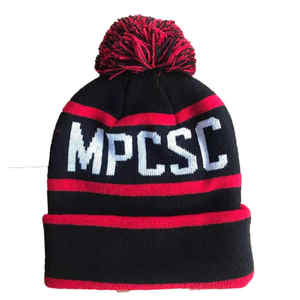 Winter Knitted Bobble Beanies Hats Customize Beanies Winter Sports Hats Warm And Elastic - Product Image 3