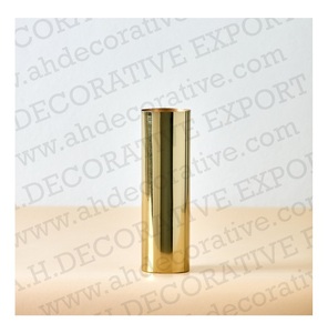 Florero cilíndrico moderno martillado Metal plata hecho a mano ligero florero de mesa para sala de estar decoración de boda y fiesta - Product Image 5