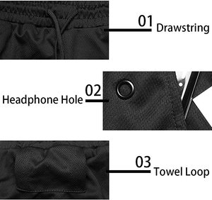 Pantalones cortos deportivos para hombre, con logotipo personalizado, para entrenamiento, culturismo y gimnasio - Product Image 5