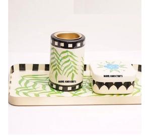 RESIN CRAFTS SERVING TRAY MUBHKAR BAKHOOR WOOD CRAFT OUD BOX RAMADAN 2022 EID DECOR <b>GIFT</b> WEDDING DECORATION INCENSE BURNER - Product Image 2