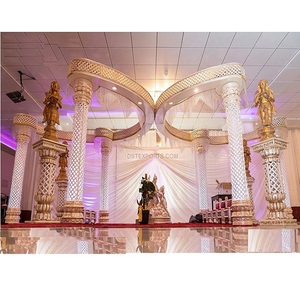 Diseño DE BODA FRP Mandap Set decoración estilo boda mariposa Mandap fabricante nueva fibra hecha interior boda Mandap Set EE. UU. - Product Image 1
