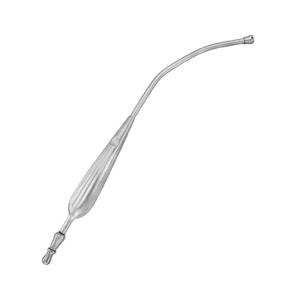 YANKAUER Tubo de succión de acero inoxidable de 28cm con punta de cromo extraíble Fuente de alimentación manual - Product Image 1