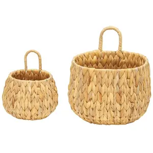 Eco-friendly and Sustainable Neatening Storage Water Hyacinth Hanging Basket from VIETNAM