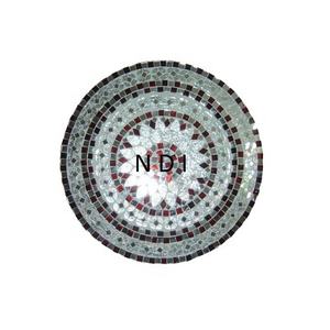 Plato decorativo redondo para servir comida, desayuno, frutas, con diseño de mosaico, para decoración de mesa de comedor, para bodas. - Product Image 1