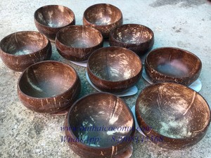 Cuenco de cáscara de coco Natural de Vietnam de alta calidad, producto al por mayor Premium, laca tailandesa Ha, atrapasueños, cesta de flores - Product Image 4