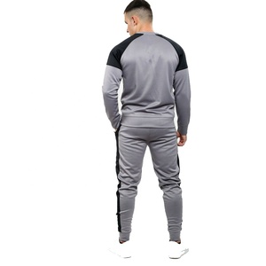 Conjunto de chándal de manga larga para hombre, sudadera con forro polar y cremallera, parte superior inferior, Jogging, gimnasio, contraste y Lisa, disponible en talla grande - Product Image 4