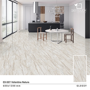 La mejor calidad, azulejos de porcelana marrón claro de 600x1200mm, azulejos esmaltados pulidos de Gujarat India con embalaje digno de exportación - Product Image 2