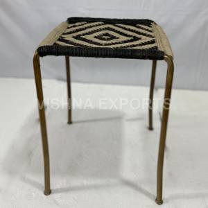 Sillas Tejidas de Yute de Estilo Moderno, Material de Hierro, Diseño Fijo para el Hogar, Sala de Estar, Muebles para Exteriores - Product Image 5