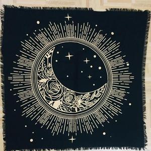 Tarot Spread Tree of Life Sun Moon Pentagram Altar <b>Cloth</b> Cotton 36 Inches <b>Table</b> <b>Cloth</b> Witchcraft Wiccan By Indian Consigners - Product Image 4