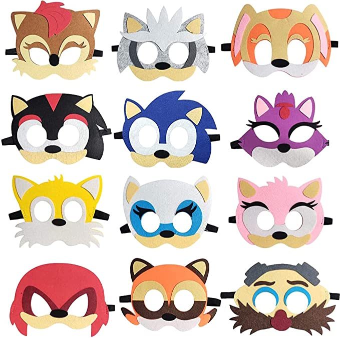 Maschere Feltro Animali - Set 12 Pezzi Per Feste Bambini E Cosplay - Foto 8