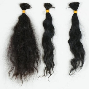 ผมต่อสำหรับต่อผมมนุษย์แบบไม่ผ่านการแปรรูปผมลอนสำหรับผมที่มีสไตล์ - Product Image 1
