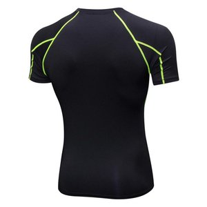 Camiseta deportiva de compresión para hombre, Tops de manga corta, medias de secado rápido, camisas de compresión para atletas y moldeadores de cuerpo informales - Product Image 5