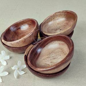 Handmade Vintage Life Inc Set of Wooden <b>Small</b> Bowls Sheesham Wood Made of Natural Herb & Spice Tools Spice & Nut <b>Grinders</b> - Product Image 3