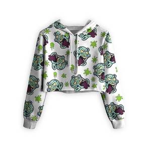 Vente en gros de pulls à capuche en éponge à manches longues pour femmes, hauts d'entraînement décontractés avec col à capuche pour l'hiver - Product Image 5