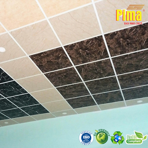 Panneau PVC à motif grain de bois marbré pour décoration intérieure (pima) ROHS, ISO9001 0,56-0,58g/cm3 Support technique en ligne asiatique - Product Image 2