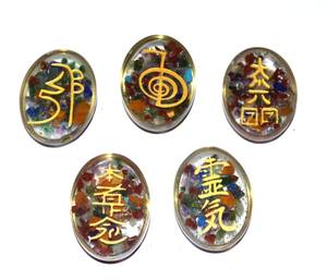Ensemble ovale de Reiki animé Usai, Reiki, 5 éléments - Product Image 1