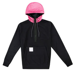 Custom <b>Zip</b> <b>up</b> <b>Hoodie</b> Men Boxy Half Zipper <b>Hoodie</b> cotton blended Heavyweight Fleece <b>Cropped</b> Men <b>Zip</b> <b>up</b> <b>Hoodie</b> High Quality - Product Image 5