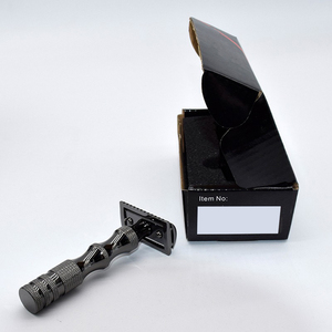 OEM — rasoir en métal pour hommes, noir, super faible poids, Double lame, sécurisé, pour soins de la peau et rasage de barbe - Product Image 6