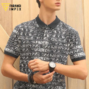 Polo brodé en coton pur à manches courtes pour homme, col à revers, nouvelle collection automne-hiver 2026, personnalisable OEM - Product Image 3