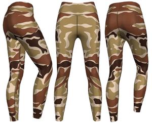 Mallas de Yoga con estampado de camuflaje púrpura para mujer, pantalones con Logo personalizado, estampado Digital, para correr, gimnasio y Deportes - Product Image 4