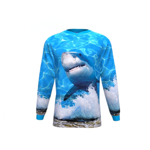 Latest Design Long Sleeve Customize Tournament Wholesale Fishing Shirts Custom Logo Fishing Shirt - Product Image 3