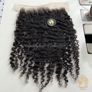 Cabello Humano Natural Vietnamita Virgen HD, Frontal de Encaje Completo Transparente, Puede Usarse para Hacer Pelucas de Todos los Tamaños, Cabello Virgen - Product Image 2