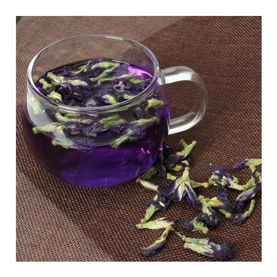 Chá seca de borboleta natural grau a, flor seca de ervas saudável orgânica de alta qualidade