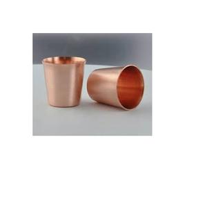 Verre à jus de cuivre, 1 pièce, design Simple, martelé pour boisson, eau, pour la table et la cuisine - Product Image 1