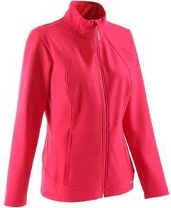 Veste zippée en polaire matelassée pour femmes respirant hiver chaud vêtements d'extérieur en coton broderie solide col montant pour Jogging - Product Image 6