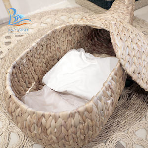 Handmade Whale Water <b>Hyacinth</b> Storage <b>Basket</b> - Product Image 4