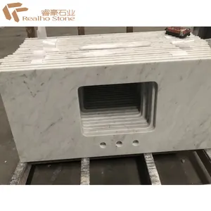 Toucas de banheiro em mármore Carrara branco barato de fábrica na China