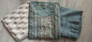 Ensemble Kurti avec palazzo et dupatta, broderie lourde faite à la main, prix de gros du meilleur fabricant, collection royale - Product Image 5