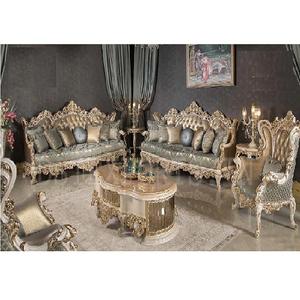 Moderno metálico plata táctil sala de estar muebles platino pulido sofá conjunto para el hogar exclusivo sofá conjunto en plata antigua - Product Image 1